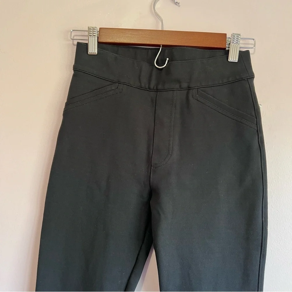 Spanx The Perfect Pant Ankle Slant Pocket Backseam Skinny Black size XS